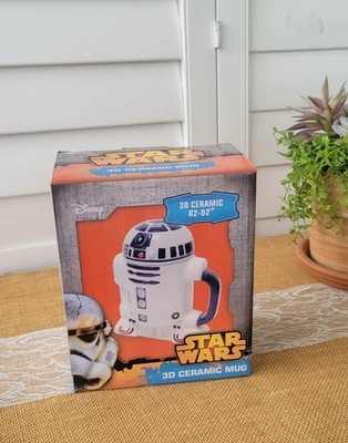 Disney Star Wars 3D R2-D2 Sculpted Ceramic Mug 20 oz. New In Box