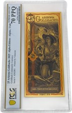 2025 Arizona 25 Goldback Pcgs 70 *alpha Series* (tenacitas, Tenacity)
