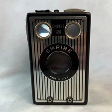 Vintage 30s Empire 120 Metal Box Film Camera