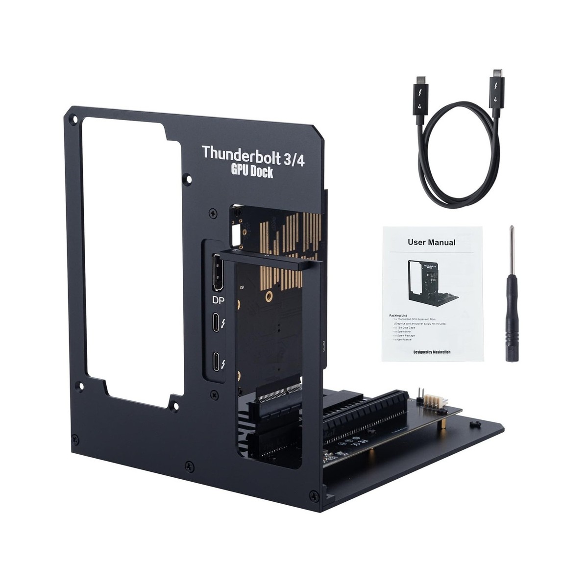 eGPU Enclosure Thunderbolt 3/4 USB4 40Gbps PD 85W Charging