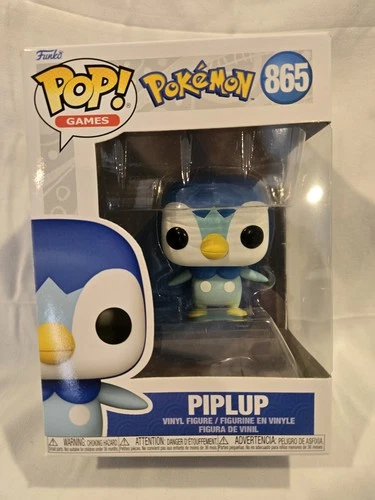 FUNKO POP! Games #865 Pokemon Piplup Vinyl Figure with POP Protector