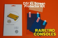 DSI XL Screen Protector for Top LCD and Bottom LCD HD Clear with Cloth - USA