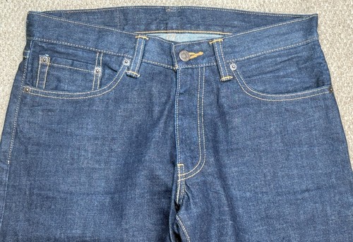 Levi's 514 For Brooks Brothers Men's Etched Indigo Denim Jeans Size 32x30 - Picture 2 of 14