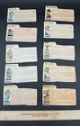 Vintage 1980'S GI Joe ARAH FILE CARD Lot Of 10 Hasbro Action Figure