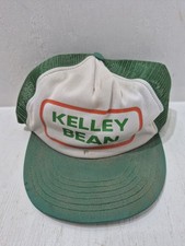 Vintage Kelley Bean Truckers Hat Cap Mesh Farmers Agriculture Seeds Ad Promo