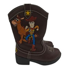 Disney Pixar Toy Story Woody Bullseye Western Boots Toddler Size 5