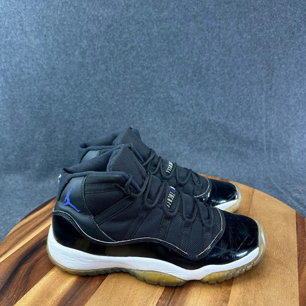Jordan 11 Retro Space Jam 2016 Black Dark Concord 378038-003 Kids