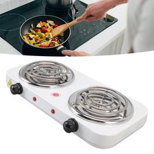RV Electric Countertop Stove 2000W 2 Burner Easy Operation Overheat Protect OU