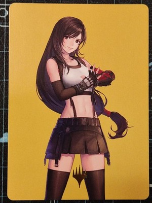 MTG Tifa, Martial Artist Art Series Gold Stamp Stempel Final Fantasy NM