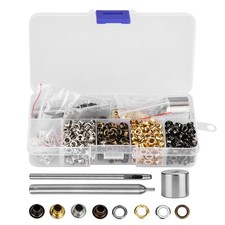 420 PCS 3mm 1/8" Grommets Eyelets Kit With 3 PCS Tools Leather Craft Sewing