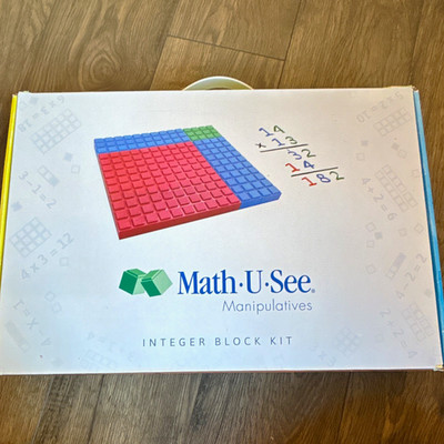 Math-U-See Integer Block Kit Manipulatives w/ Blocks & Instruction Booklet