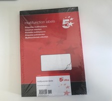 Image of 5Star Office Multipurpose Labels Laser Copier Inkjet 99x57mm White (Pack of 100)