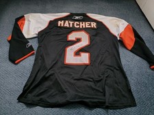 Derian Hatcher Signed Reebok Sz XXl Philadelphia Flyers Jersey Autographed 