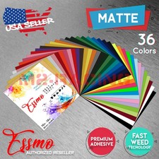 36 Color HTV Bundle 36pcs Matte Heat Transfer Vinyl 12"x10" Sheet T-Shirt Cricut