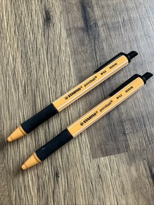 Stabilo Pointball Druckkugelschreiber 0,5 mm, SCHWARZ (PKT 2 STIFTE) 6030/46