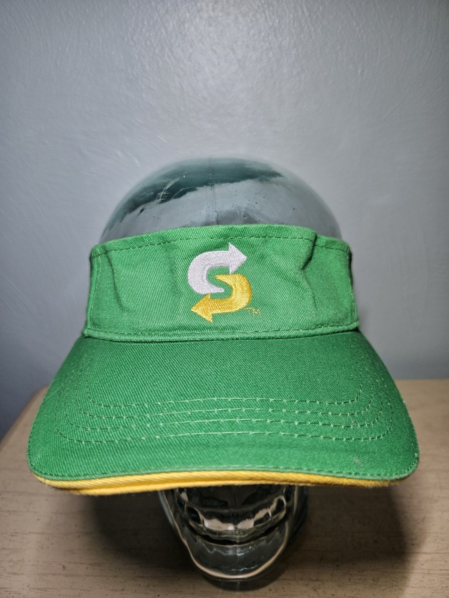 Subway Restaurant Employee Uniform Crew Visor Hat Adjustable Green