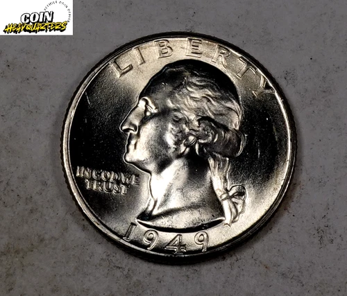 1949-D Washington Quarter * Gem BU++ * 90% Silver * XQ490