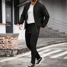 Mens Sweatsuits 2 Piece Sport Tracksuit Jogger Sweat Suits Jogging Outfits
