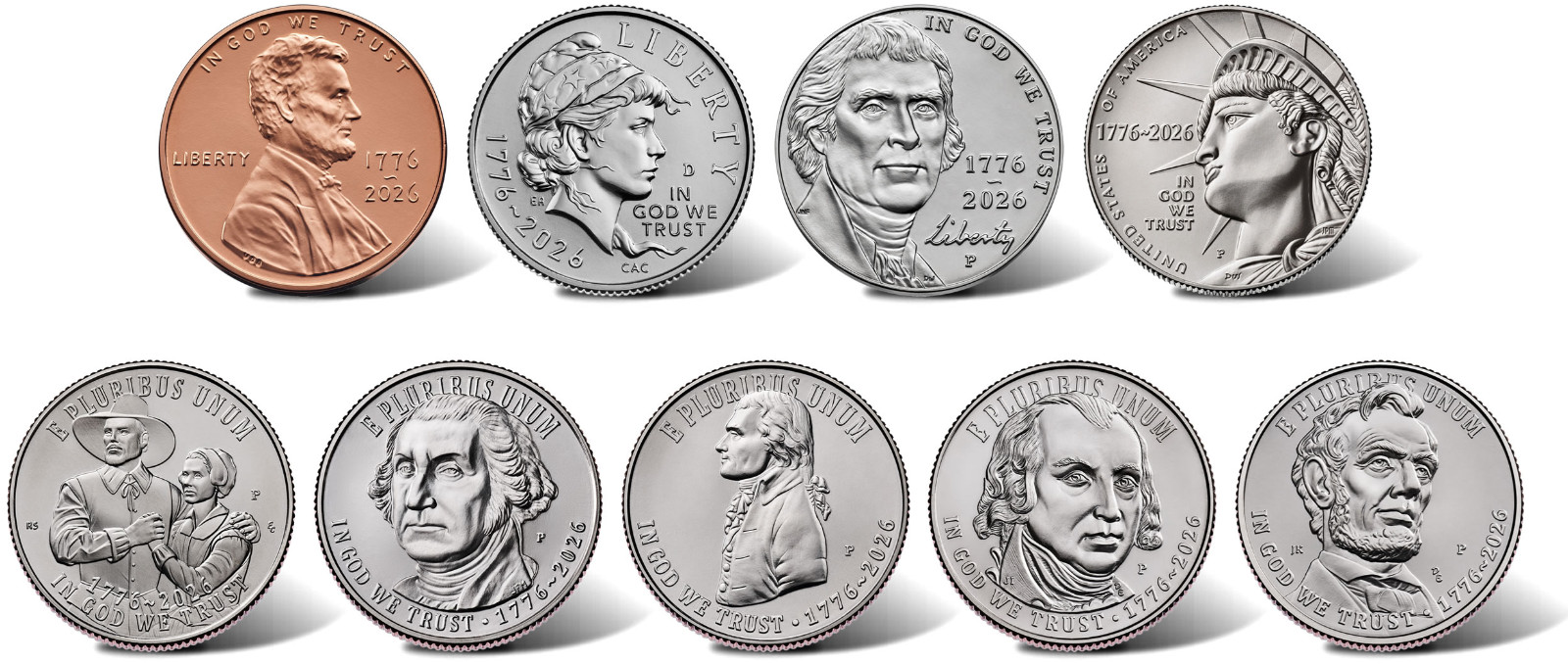 USA - 2026 P&D US Mint Semiquincentennial Uncirculated Coin Set - P&D - Pre-Sale