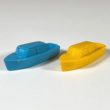 Vintage 1950s Plastic Cabin Cruiser Boats Dimestore Cereal Premium 1.75" Toys