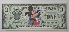 2000 $1 Disney Dollar Uncirculated Mickey Walt Disney World Money 