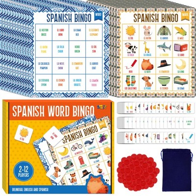 SpriteGru Spanish 6.89 inches x 7.87 x 1.38 inches, Vibrant Multicolor
