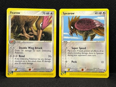 Pokémon Tcg Fearow 37/100 & Spearow 81/100 Sandstorm Non Holo