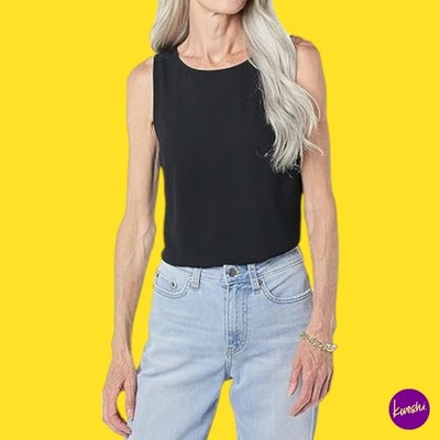 AMAZON ESSENTIALS ärmelloses Damen Tank Top, schwarz, UK S