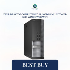 DELL Desktop Computer PC i5 , 16GB RAM, Up to 4TB SSD, Windows11 WiFi