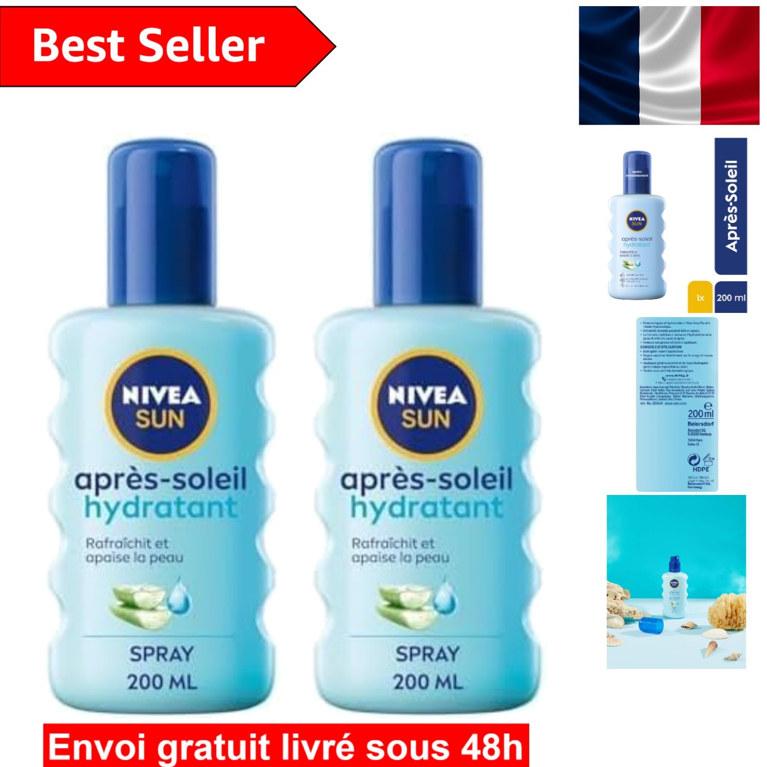 Après-Soleil Nivea Sun Spray Douceur Apaisante Éclat du Teint Estival