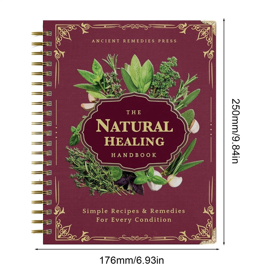 The Natural Healing Handbook, Spiral-Bound Guide For Herbal Remedies And Natural - Image 2 of 4