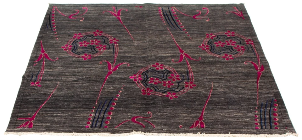 Traditional Hand-knotted Oriental Carpet 6'0" x 6'0" Area Rug - Image 3 of 4