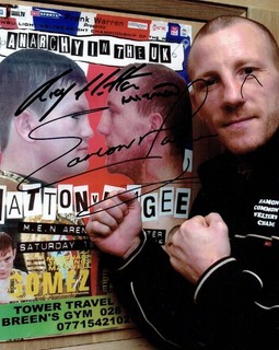 Ricky Hatton & Eamonn Magee dual signed 10 x 8 promotional fight picture