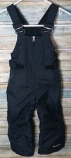 Columbia Kids Black Snow Bib Overalls Ski Grow System Kids 3T Winter Bibs Nylon