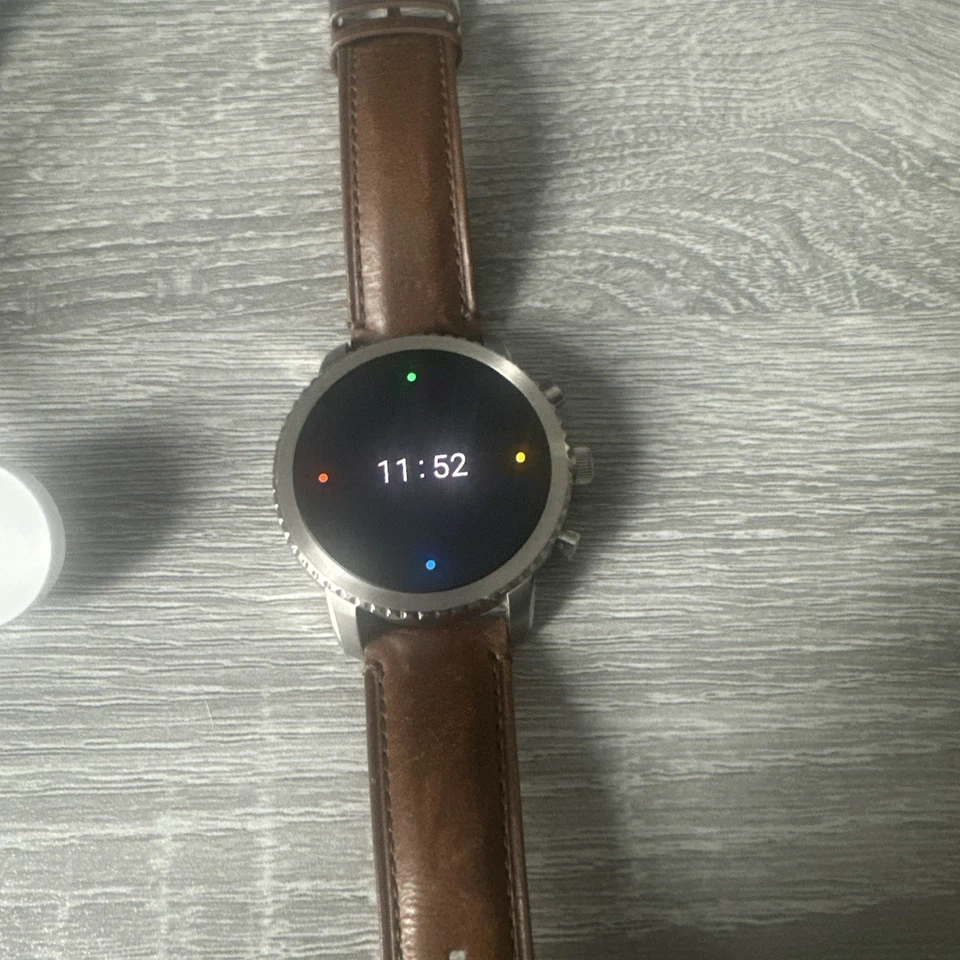 FOSSIL Gen 3 Smartwatch Q Explorist Stainless Steel Brown Leather FTW4003  - Image 3 of 4