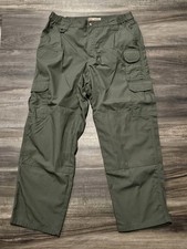 5.11 Tactical Taclite Pants Mens 36 x 30 Green Cargo Outdoor Ripstop Pocket