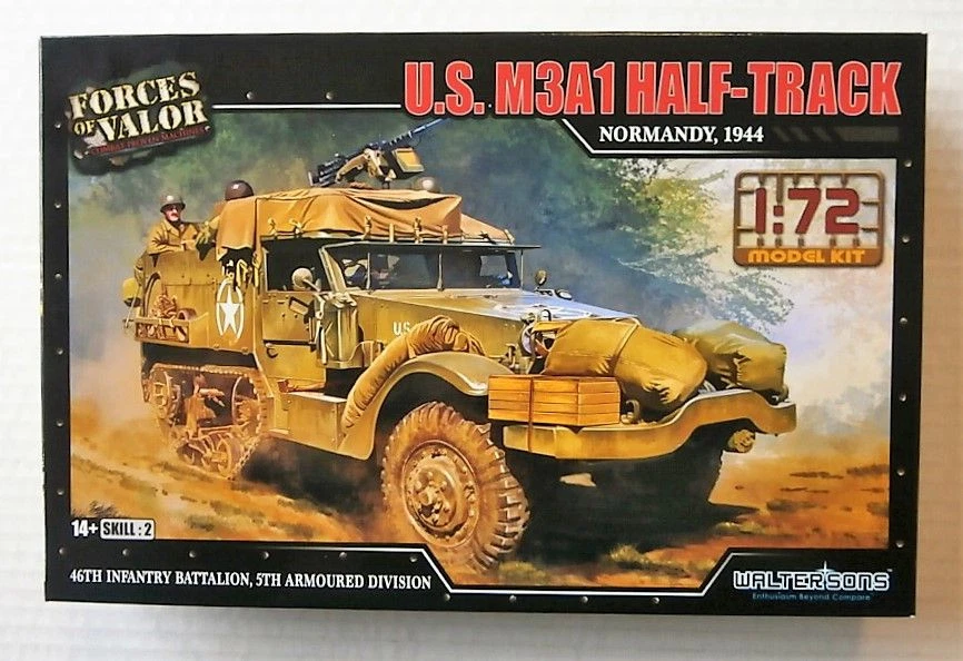 FORCES OF VALOR U.S. M3A1 HALF TRACK NORMANDY 1944 - 873007A SCALA 1:72 - Immagine 4 di 4