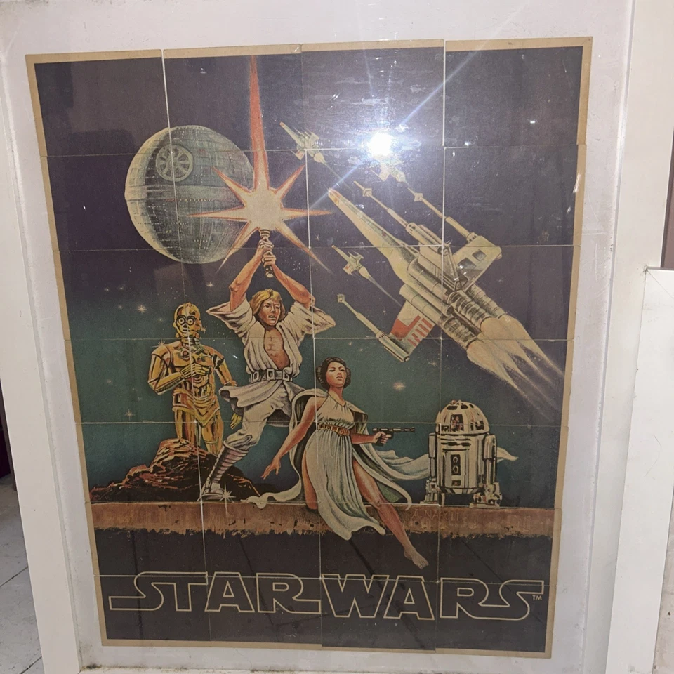 Star Wars Vintage Topps Karten gerahmte Bilder X2 1977 - Bild 2 von 3