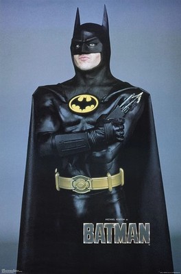 Batman With Gun Poster 1989 Original Factory Rolled Stock Photo