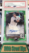 2025 Bowman Chrome Prospect Auto Kevin McGonigle Green Lava PSA 9 53/99 #COA-KM
