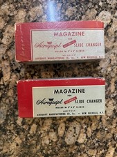 Vintage Airequipt Slide Tray Magazine Lot of 2 w/ Boxes Holds 36 Slides USA