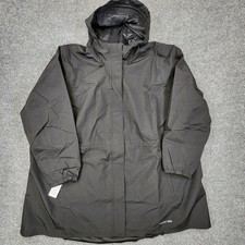 Lands' End Squall Packable Waterproof Raincoat Womens 3X Black NEW without Tag