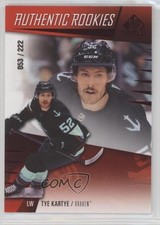 2023 Upper Deck SP Game Used Authentic Rookies Red 53/222 Tye Kartye #237 16aj