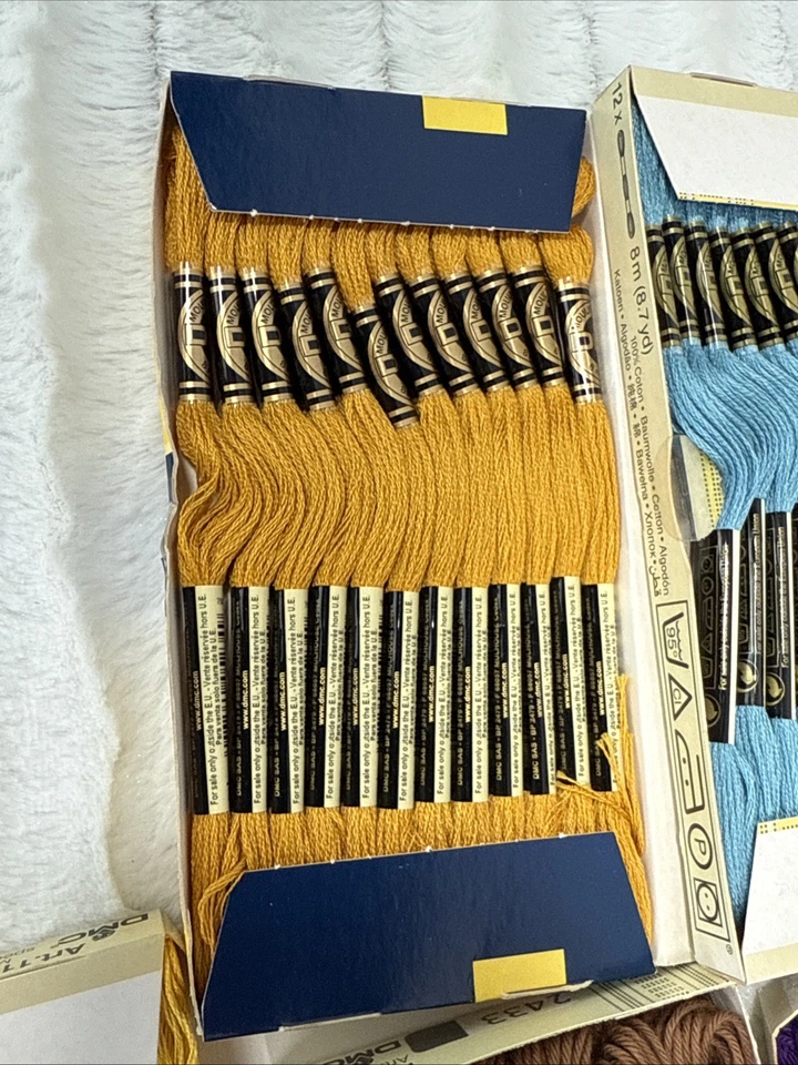 Lot Of Vintage NOS Boxes DMC Mouline Special 25 & Retors Mat embroidery thread - Image 3 of 4