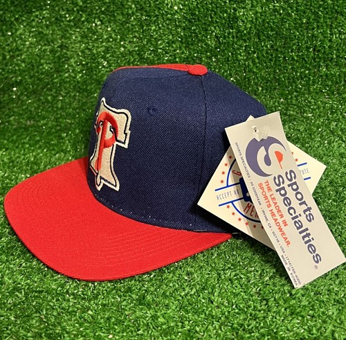 VTG 90s Philadelphia Phillies Back Script Sports Specialties SnapBack Hat NEW - Picture 4 of 9