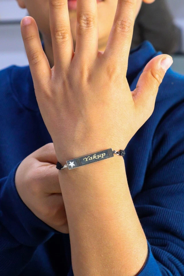 Personalized Handmade Bracelet Jewelry Made of Sterling Silver, Unisex Bracelet - Image 4 of 4