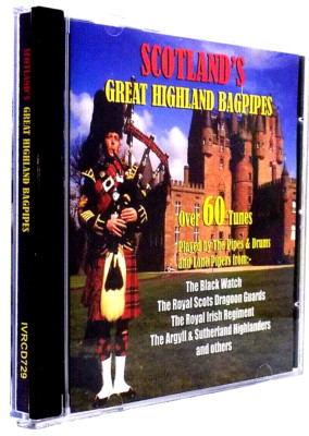 Scotland's Great Highland Bagpipes CD 60 Tunes - IVRCDW29 - Neu/Versiegelt