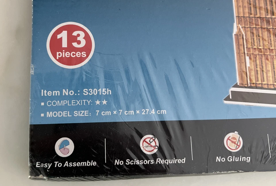 NEW 3D Puzzle CubicFun - Big Ben (S3015h) 13 Pcs. - Image 2 of 3