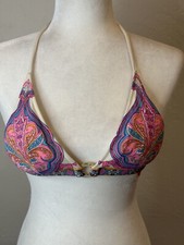 Victoria's Secret Bikini Top Triangle Padded Bikini Top Size Small AU3359e