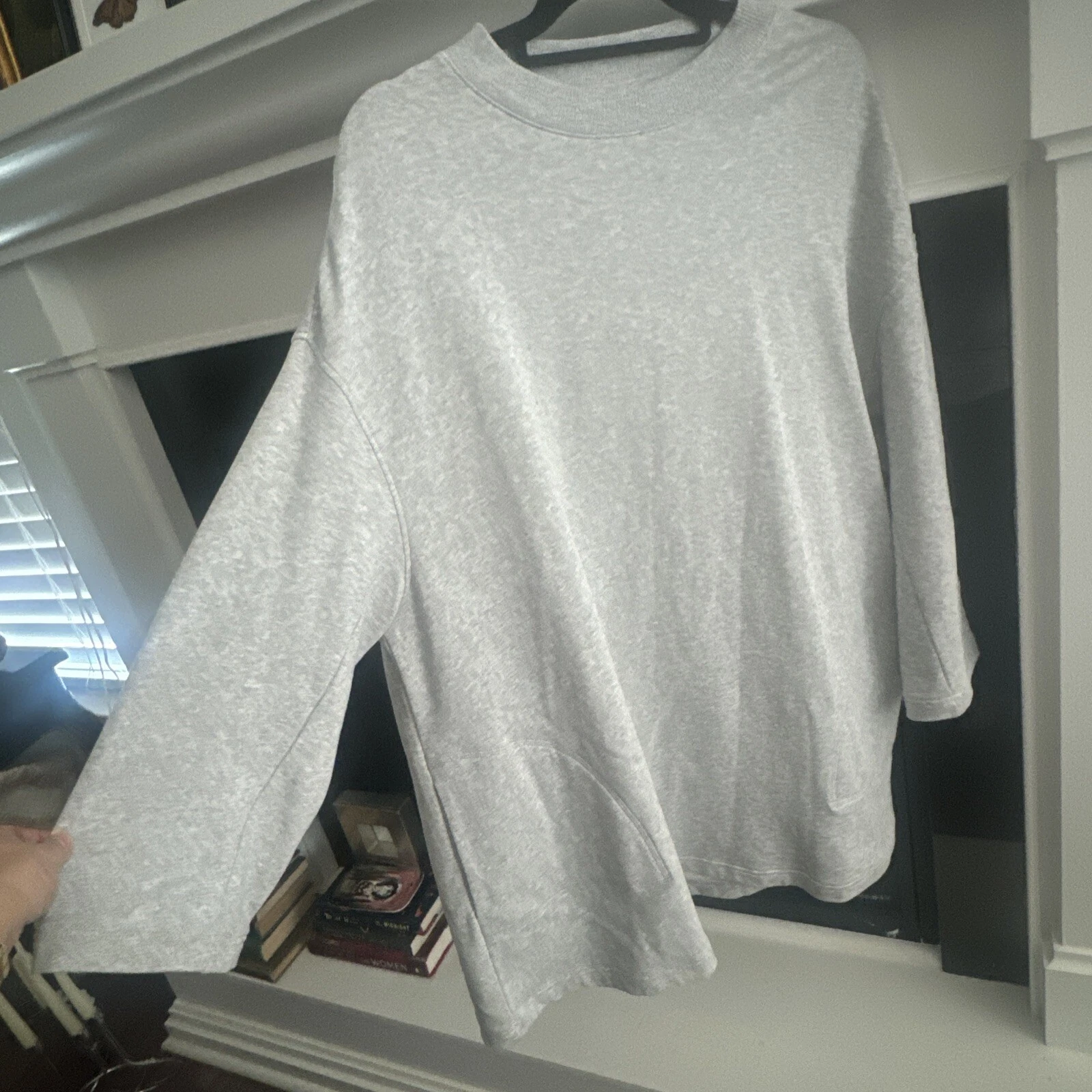 Acne Studios Leyla abito tunica pile oversize donna XS grigio